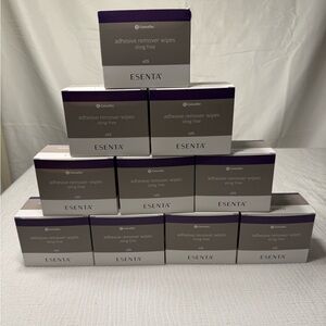 10 qty Esenta Adhesive Remover Wipes Brand New exp 2028